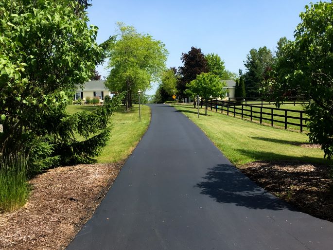 Residential driveway asphalt paving Menomonee Falls